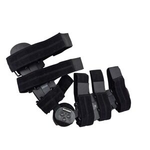 Competitor Knee Leg Immobilizer Brace One Size Adjustable Black Support 110114
